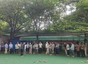北京东城区第十五届门球新学员培训班周五训练日