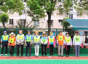 江苏张家港市塘桥镇老年大学举办“圆梦”门球交流赛