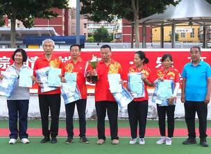 介休市举办了周边地区门球友谊赛活动