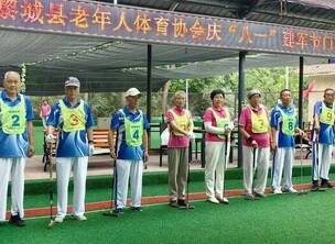 黎城县庆八一节门球赛圆满结束